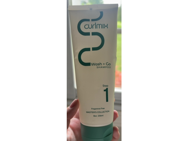 CurlMix Wash + Go Shampoo, Fragrance Free, 8 oz/236 mL