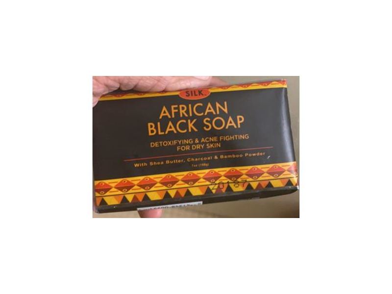 Silk African Black Soap, Detoxifying & Acne Fighting For Dry Skin, 7 oz/198 g