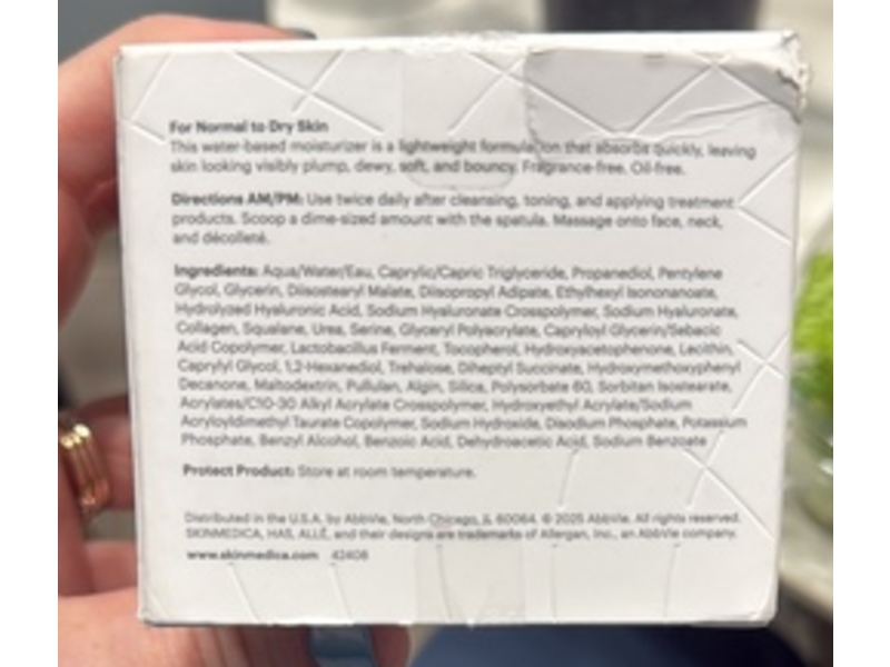 Skin Medica Ha5 Hydra Collagen Water Burst Moisturizer, 1.7 fl oz/50 mL