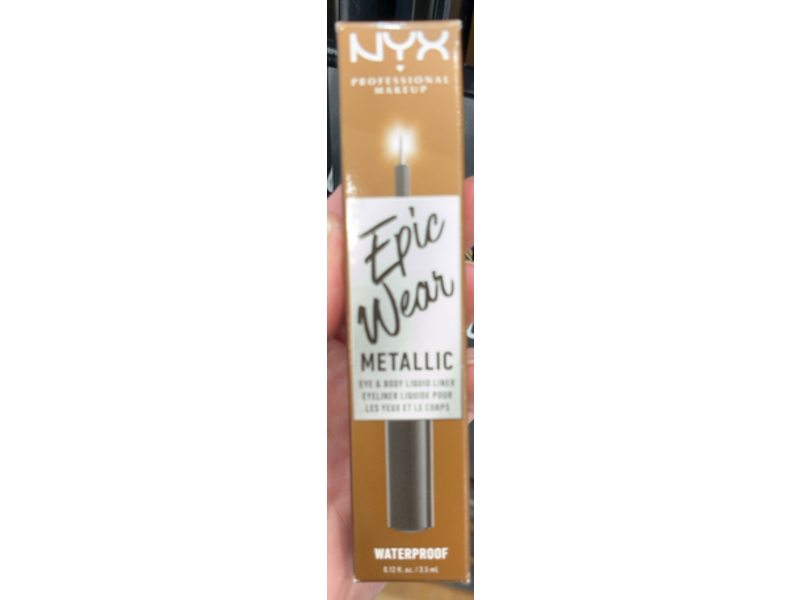 NYX Professional Makeup Epic Wear Metallic Eyeliner, Brown Metal, 0.12 fl oz/3.5 mL