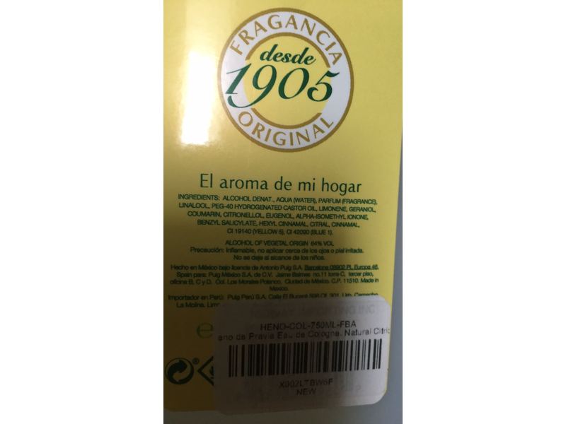 Heno De Pravia Eau De Cologne