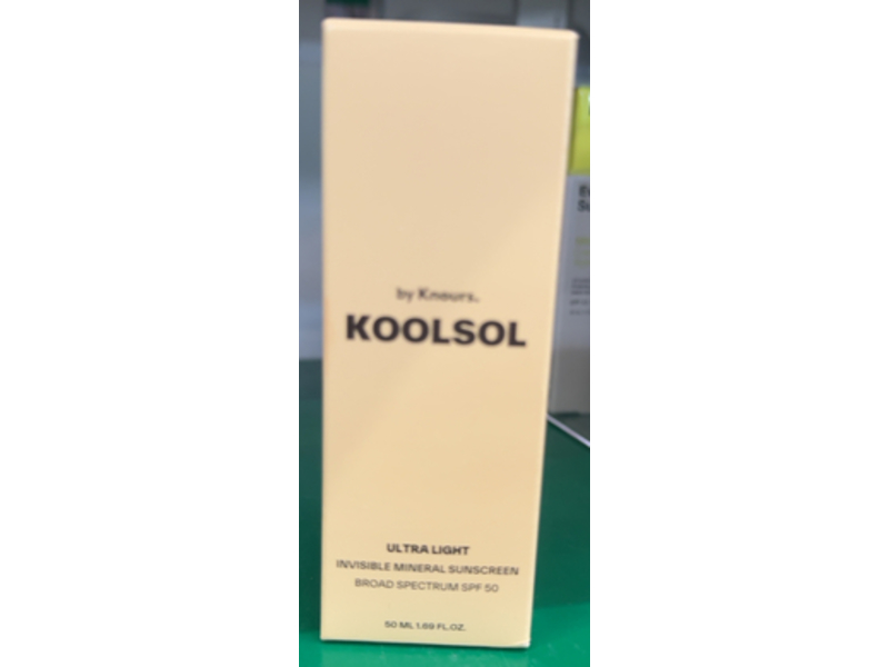 Koolsol Ultra Light Invisible Mineral Sunscreen, SPF 50, 1.69 fl oz/50 mL
