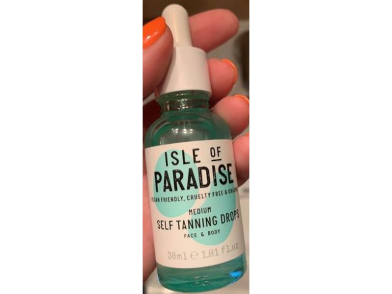 Isle of Paradise Self-Tanning Drops, Medium, 30 mL