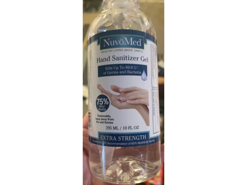 NuvoMed Hand Sanitizer Gel, 75% Ethyl Alcohol, 10 fl oz/295 mL