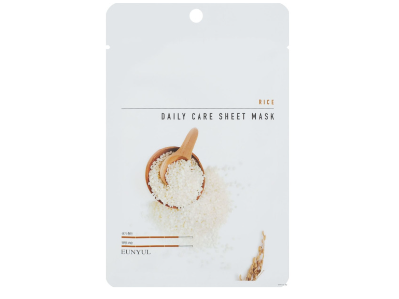 Eunyul Daily Care Sheet Mask, Rice, 0.77 fl oz/22 g