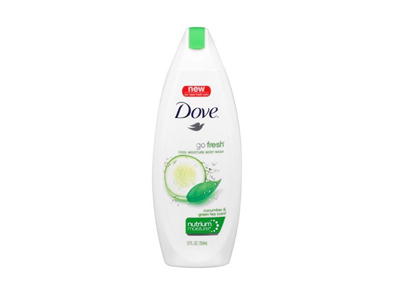 Dove Body Wash Fresh Moisture, Cucumber & Green Tea, 12 fl oz