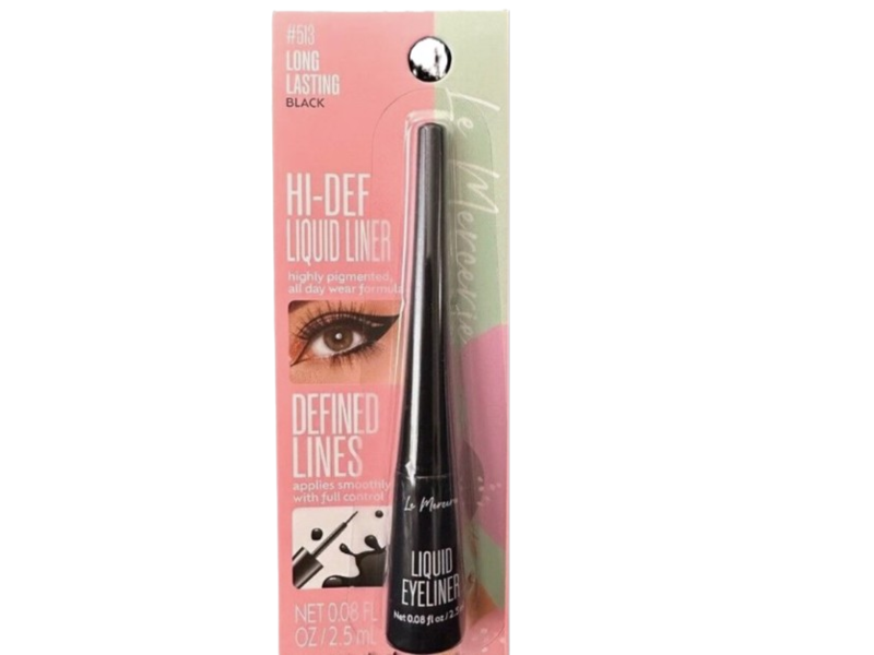 Le Mercerie Hi-Def Liquid Eyeliner, Black, 0.08 fl oz/ 2.5 mL