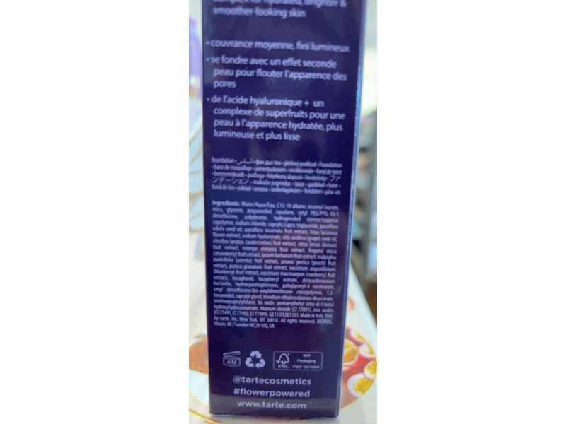 Tarte Maracuja Juicy Glow Foundation, 12N, 1 fl oz/30 mL