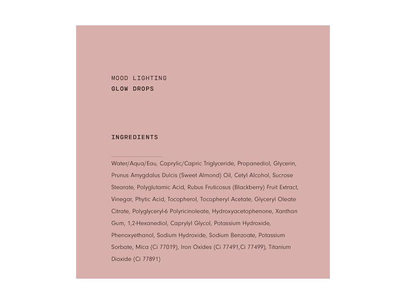 Versed Mood Lighting Glow Drops, Rose, 1 fl oz/30 mL