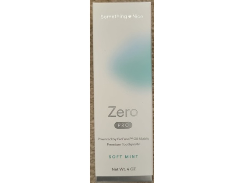 Something Nice Zero Pro Premium Toothpaste, Soft Mint, 4 fl oz