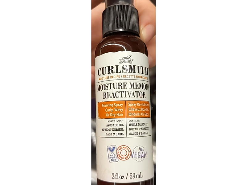 Curlsmith Moisture Memory Reactivator Reviving Spray, 2 fl oz/59 mL