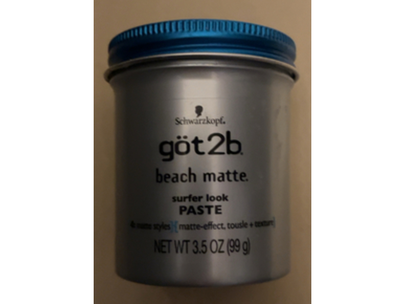 Got2b Beach Matte Surfer Look Paste, 3.5 oz/99 g