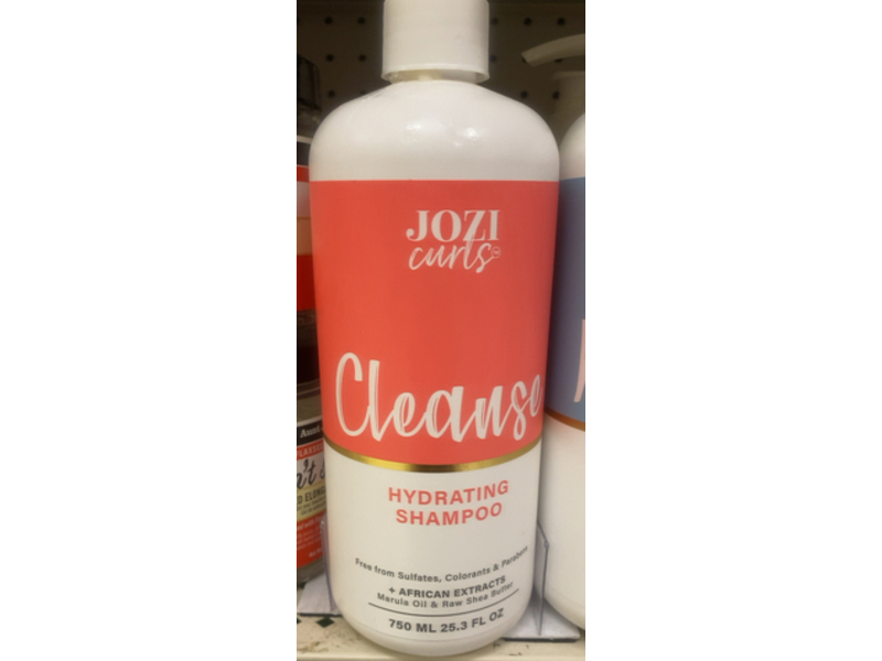 Jozi Curls Cleanse Hydrating Shampoo, Marula Oil & Raw Shea Butter, 25.3 fl oz/750 mL