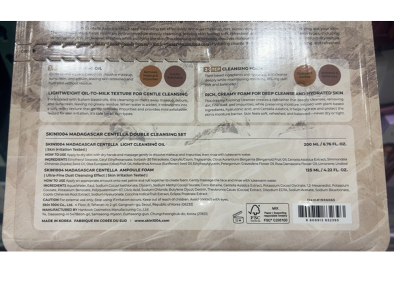 Skin1004 Madagascar Centella Double Cleansing Set