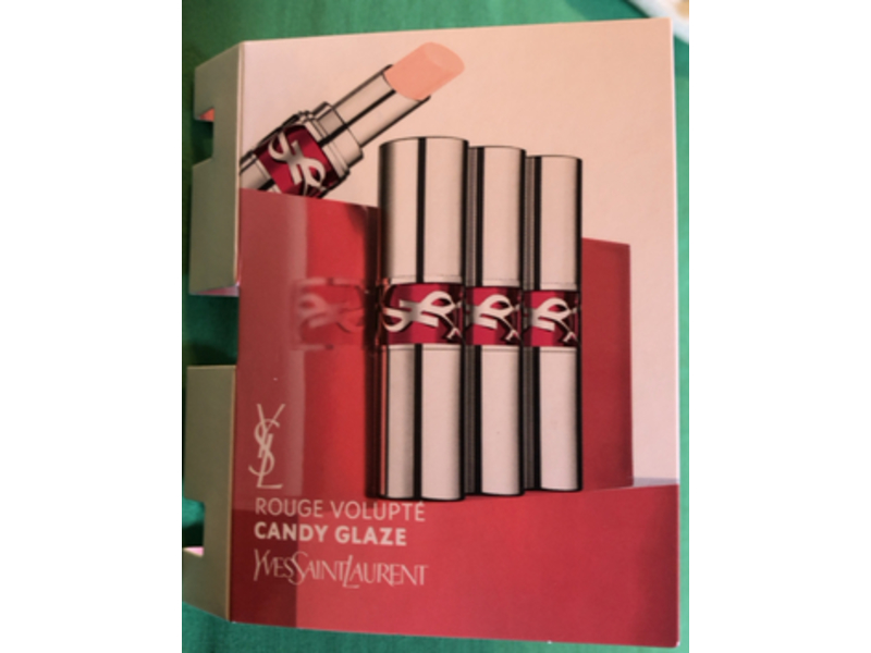 Yves Saint Laurent Double Care Lip Balm, Candy Glaze, 0.035 fl oz/1 g, Pack Of 3