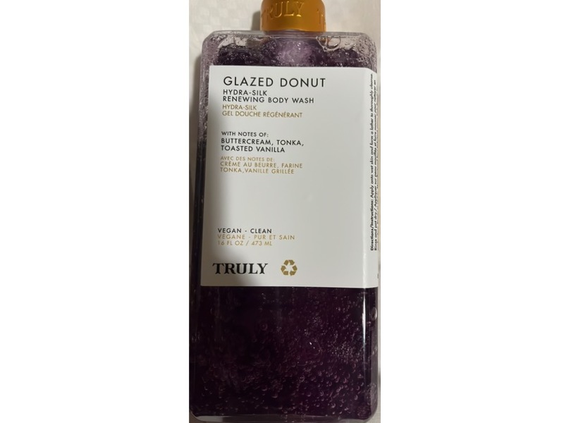 Truly Hydra-Silk Renewing Body Wash, Glazed Donut, 16 fl oz/473 mL