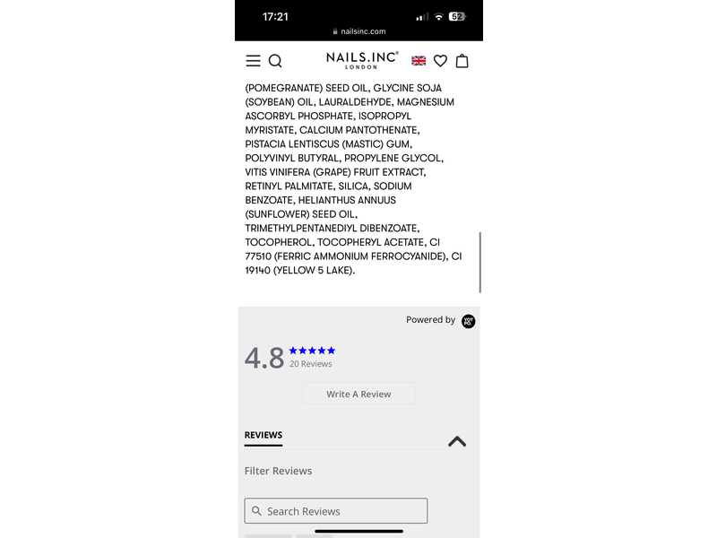 Nails.Inc Nail Base Coat, Kale, 14 mL