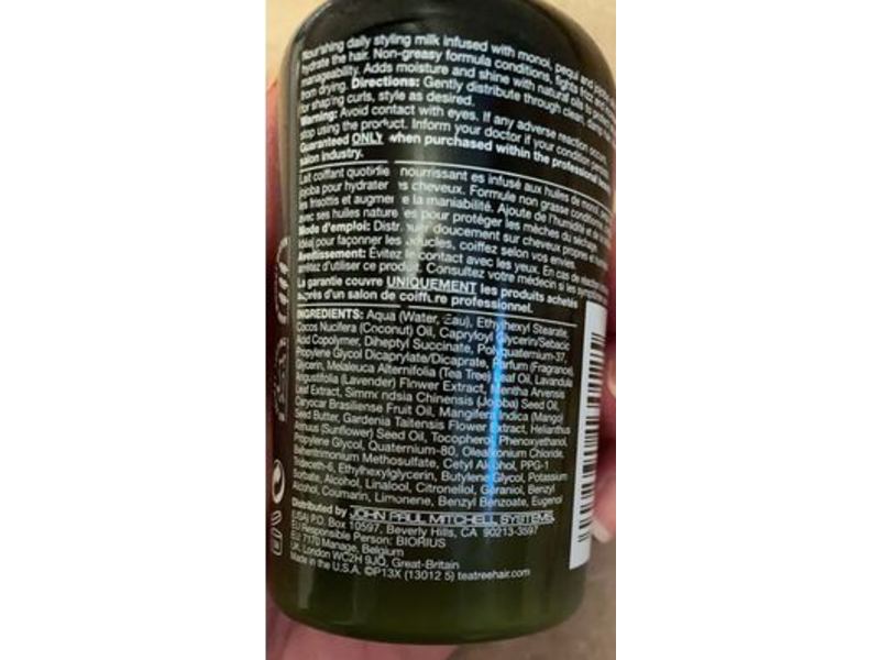 Paul Mitchell Tea Tree Lavender Mint Moisture Milk, 3.4 fl oz/100 mL