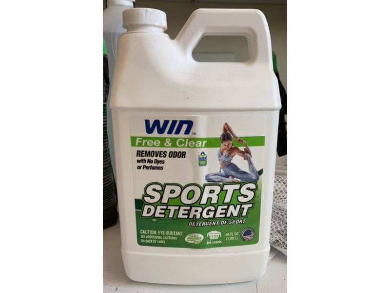 Win Free & Clear Activewear Detergent, 64 Loads, 64 fl oz/1.89 L