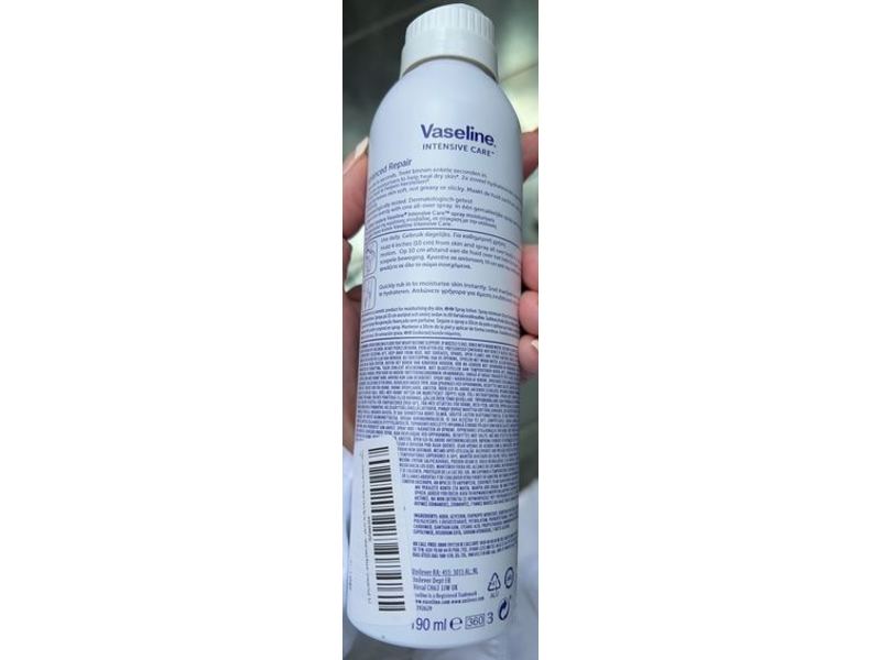 Vaseline Intensive Care Advanced Repair Continous Spray, Unscented, 190 mL