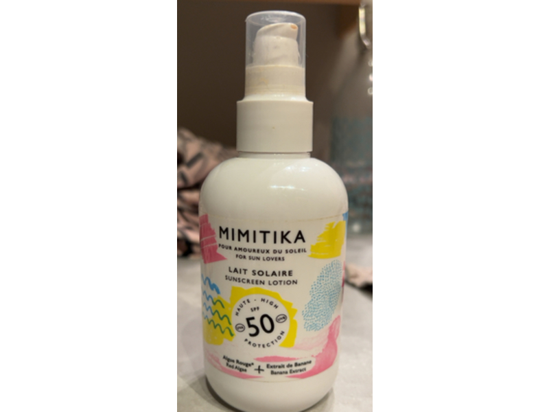 Mimitika Lait Solaire Sunscreen Lotion, SPF 50, 6.4 fl oz/190 mL