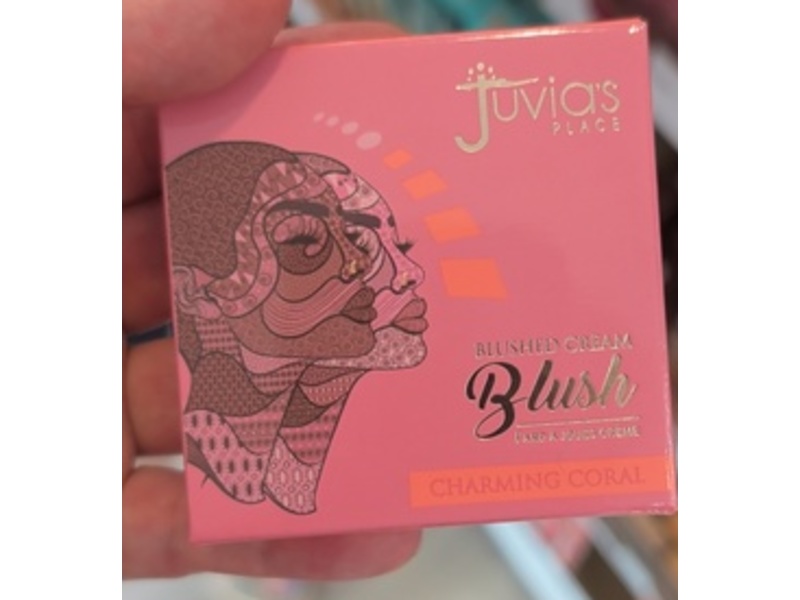 Juvia's Place Blushed Cream Blush, Charming Coral, 0.21 oz/6 g