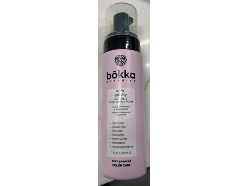 Bokka Botanika Defy Gravity Volume & Thickening Foam, 7 fl oz/207 mL