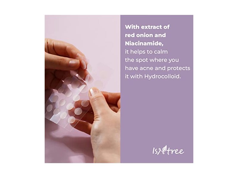 IsNtree Onion Newpair Spot Patch Basic 24 patches (10mmx12ea/12mmx12ea) | Patches in 2 sizes | Blemish care | Water-resistant for daily use (1)