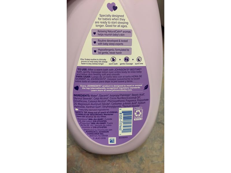 Johnson’s Bedtime Baby Lotion, 27.1 fl oz / 800 ml