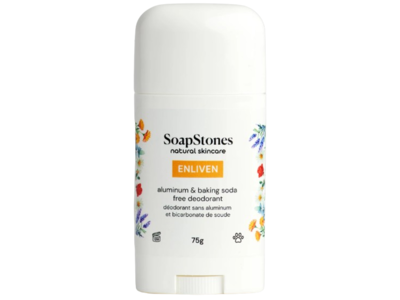 SoapStones Natural Skincare Deodorant, Enliven, 75 g
