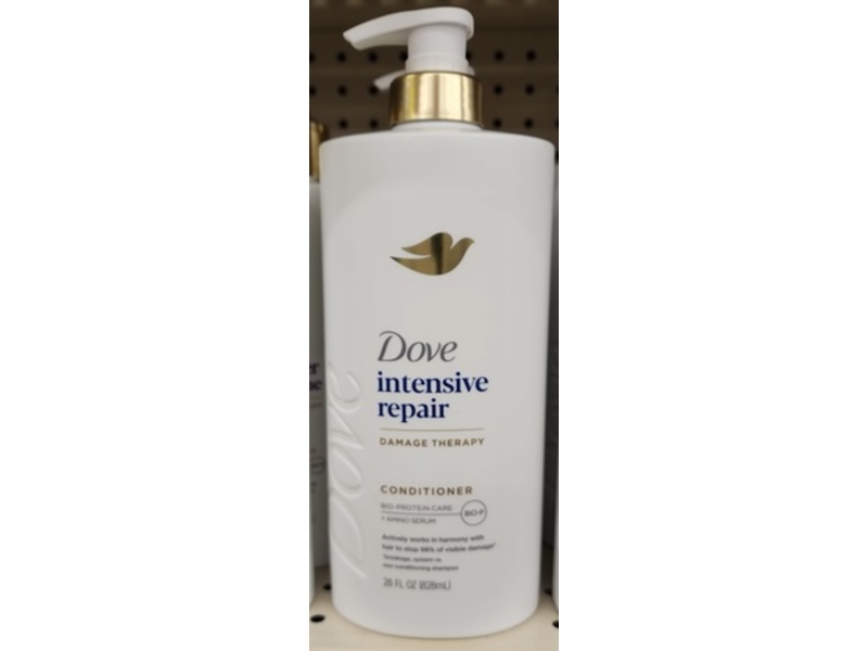 Dove Intensive Damage Therapy Conditioner, Bio-Protein Care + Amino Serum, 28 fl oz/828 mL