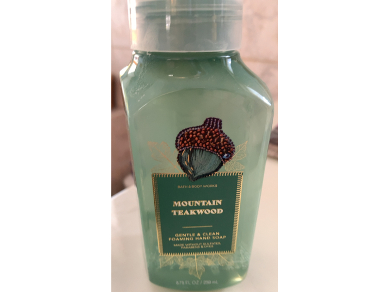 Bath & Body Works Gentle & Clean Foaming Hand Soap, Mountain Teakwood, 8.75 fl oz/259 mL