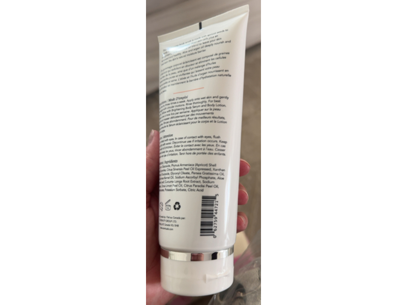 Scentuals Brightening Body Scrub, Vitamin C & Hyaluronic Acid, 6.76 fl oz/200 mL