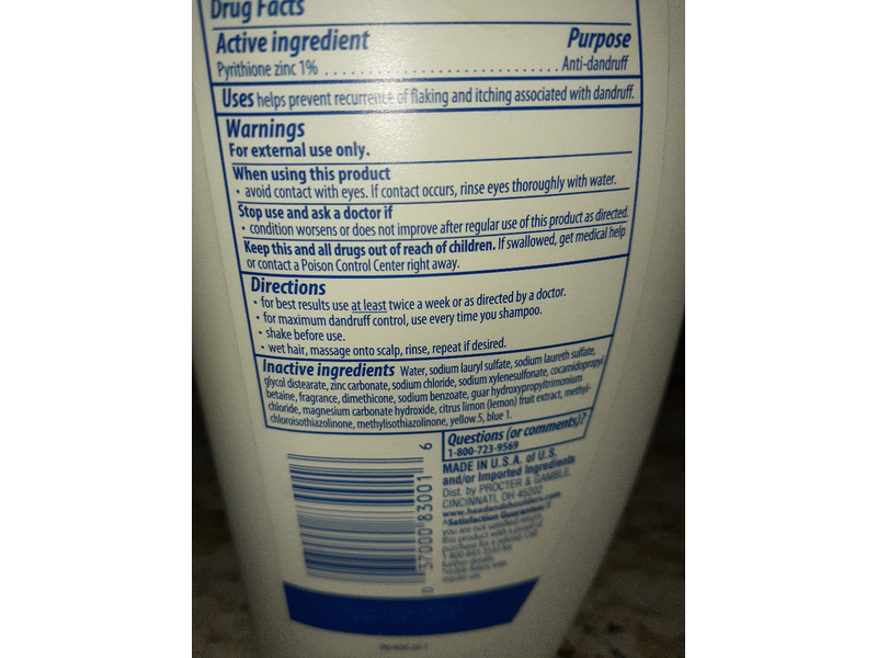 Head & Shoulders Men 2 In 1 Dandruff Shampoo + Conditioner, Deep Clean, 14.2 fl oz/420 mL