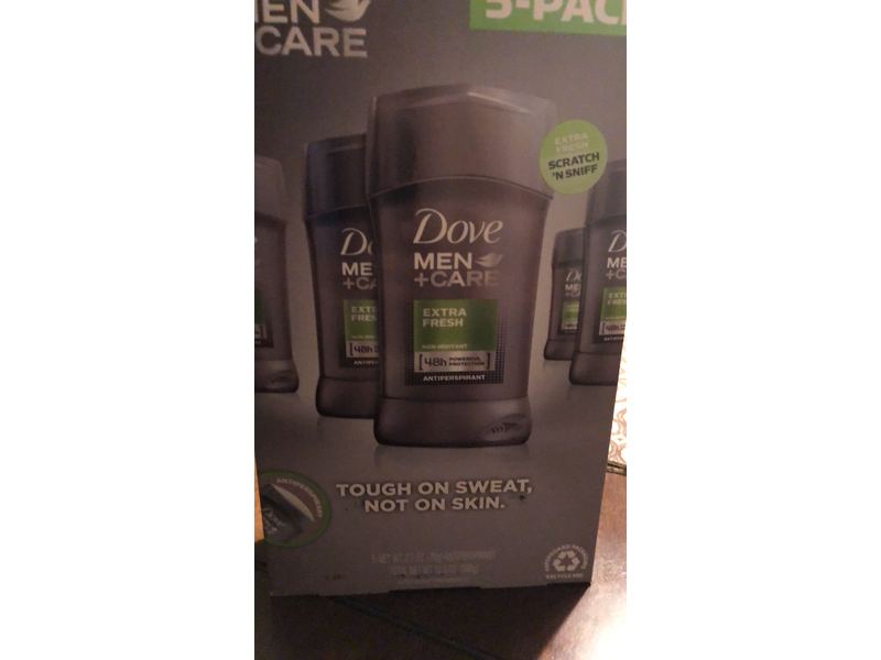 Dove Men Care Deodorant, Extra Fresh, 2.7 oz/382 g, Pack Of