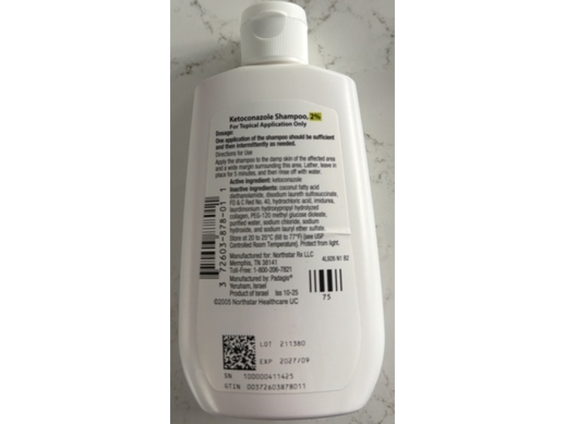 Ketoconazole Shampoo, 2%, 4 fl oz, NorthStar Rx (RX)