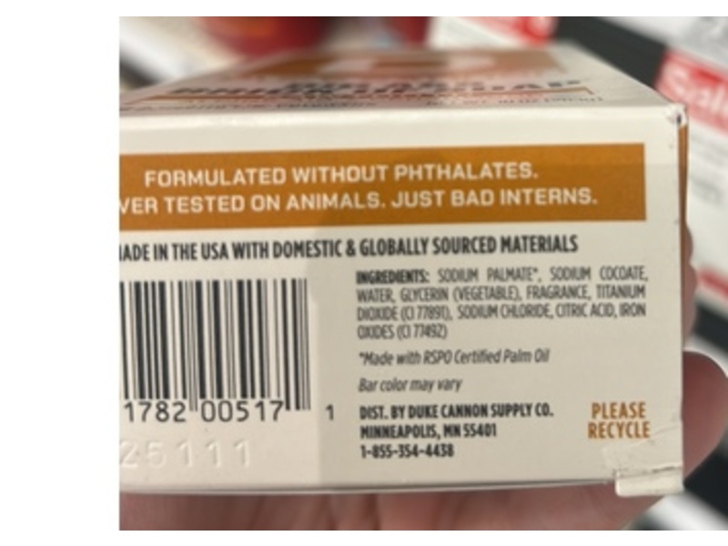 Duke Cannon Supply Co. Big Ass Brick Of Soap, Sawtooth Alpine Air + Cedarwood, 10 oz/283 g