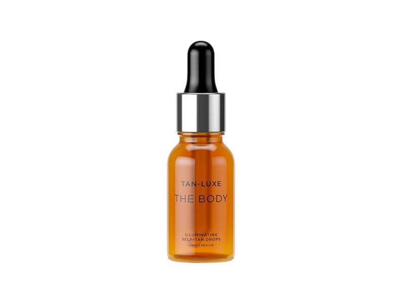 Tan-Luxe The Body Illuminating Self-Tan Drops, Light/Medium, 0.5 fl oz/15 mL