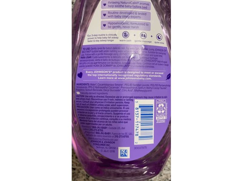 Johnson's Bedtime Bubble Bath, 27.1 fl oz/800 mL