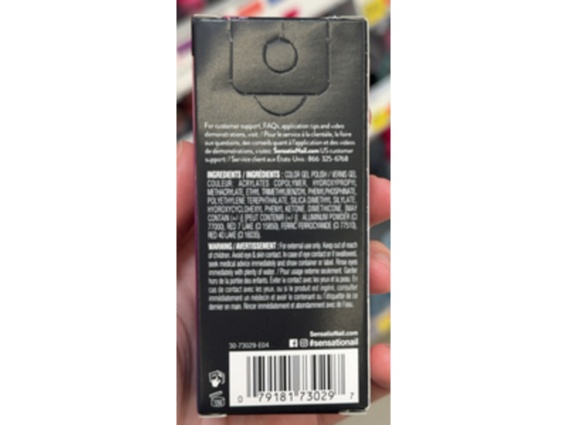 Sensationail Gel Color Nail Polish, Light Em' Up, 0.25 fl oz/7.39 mL