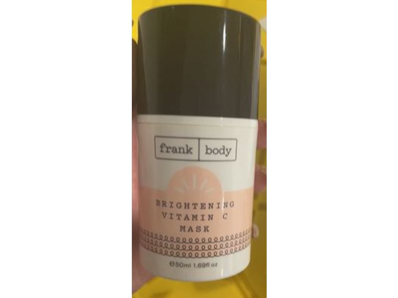 Frank Body Brightening Mask, Vitamin C, 1.69 fl oz/50 mL