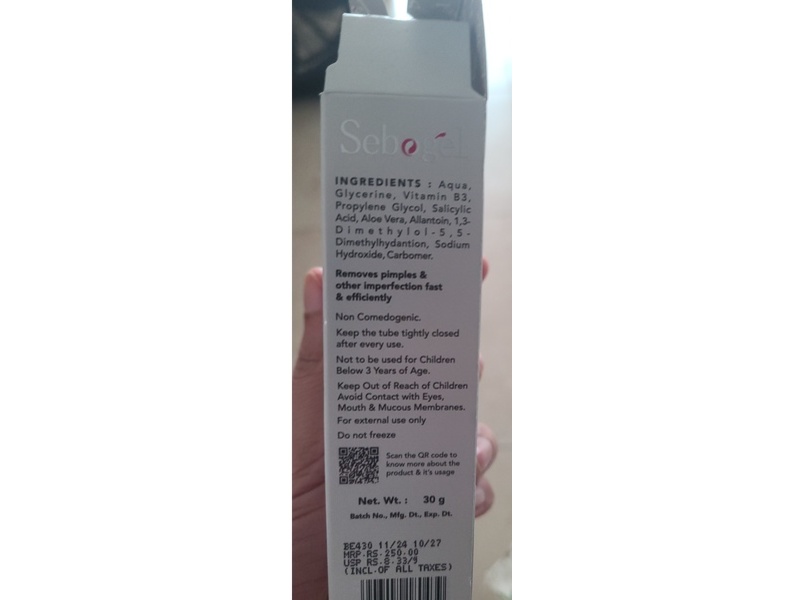 Sebogel Gel Salicylic Acid & Nicotinamide Gel, 30 g