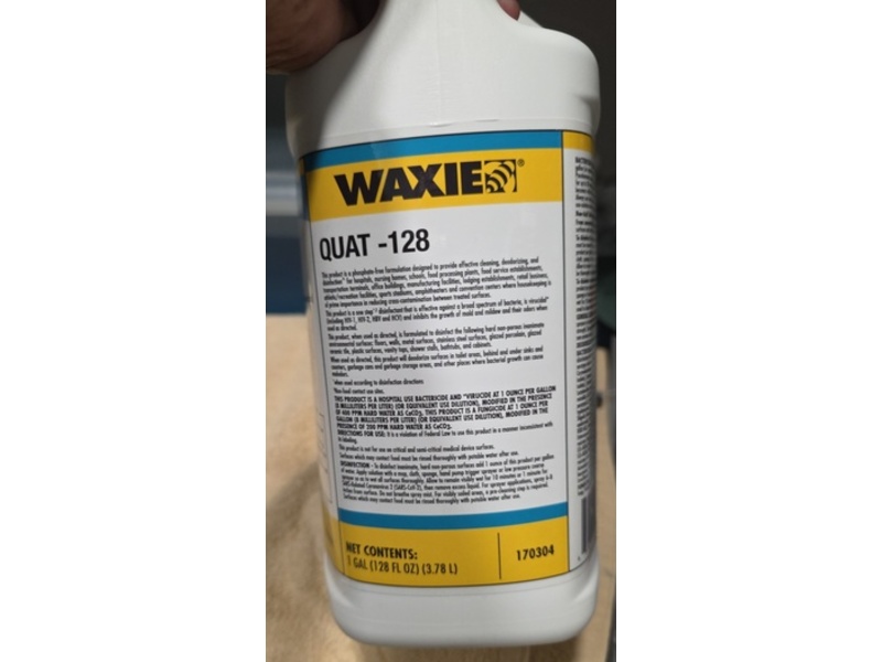 Waxie Quat-128 All Purpose Cleaner, 128 fl oz/3.78 L