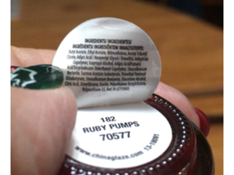 China Glaze Nail Lacquer Hardeners, 182 Ruby Pumps, 0.5 fl oz/14 mL