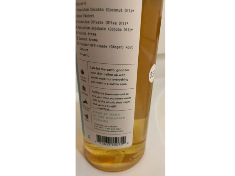 Rocky Mountain Soap Co Everything Wash, Vanilla Coconut, 1 L