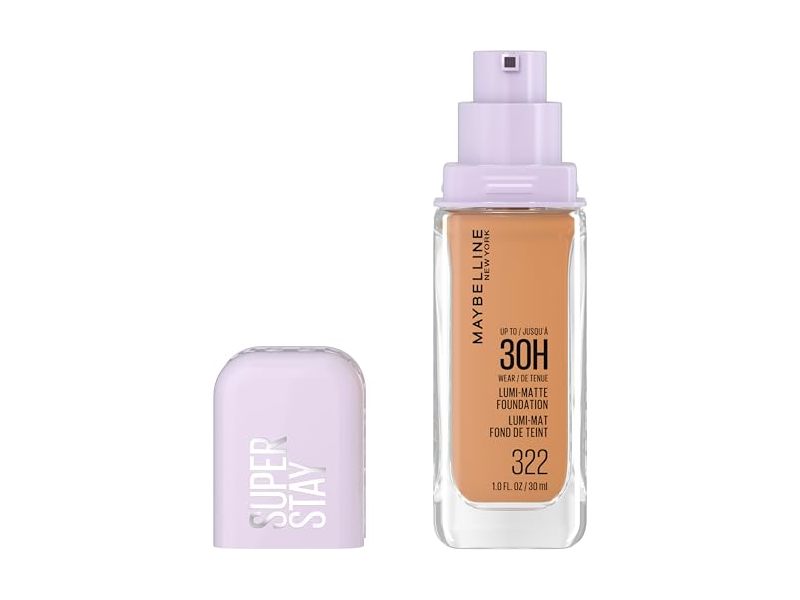 Maybelline New York Lumi-Matte Foundation, 322, 1 fl oz/30 mL