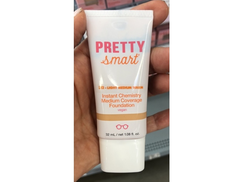 Pretty Smart Instant Chemistry Foundation, 312 Light Medium Warm, 1.08 fl oz/32 mL
