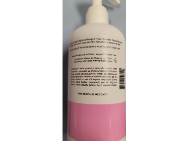 Waxing The City Perfect Prep The No Rinse Cleanser, 10 fl oz/473 mL