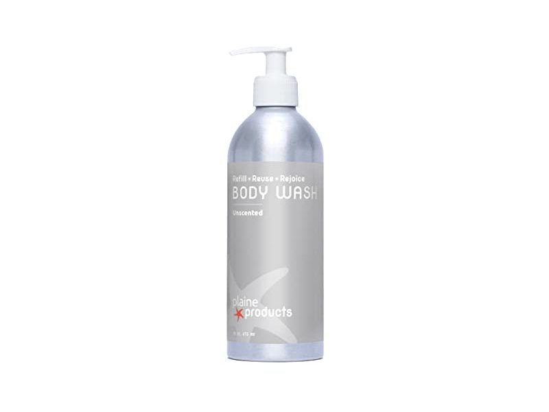 Plaine Products Body Wash, Unscented, 16 oz/473 mL