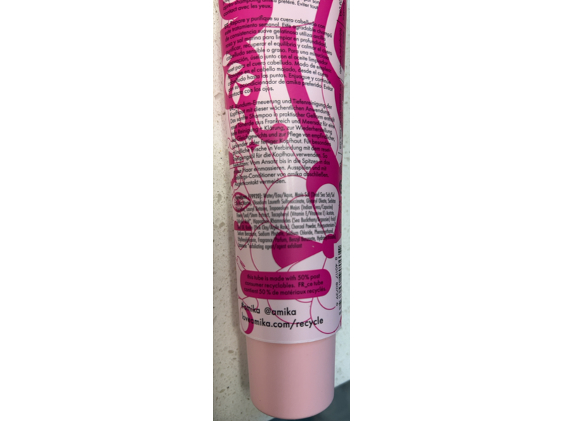 Amika Reset Exfoliating Jelly Shampoo, 4.7 fl oz/140 mL